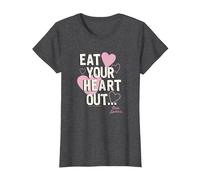 Grease Pink Ladies Eat Your Heart Out T-Shirt, Femme, Chiné Foncé, 3XL