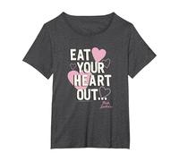 Grease Pink Ladies Eat Your Heart Out T-Shirt, Femme Grandes Tailles, Chiné Foncé, 2X