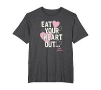 Grease Pink Ladies Eat Your Heart Out T-Shirt, Homme Grandes Tailles, Chiné Foncé, 5X Tall