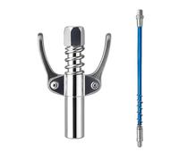 Grease Pump Nozzle, Double Handle Coupling with Double Handle, Compatible with All Types of Grease Pumps,Compatible Pompe à Graisse électrique, Manuelle, Pneumatique, Graisseur Standardf