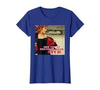 Grease se voit à Thunder Road, Stud Sandy T-Shirt, Femme, Bleu Royal, L