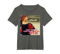 Grease se voit à Thunder Road, Stud Sandy T-Shirt, Femme Grandes Tailles, Asphalte, 1X