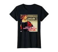 Grease se voit à Thunder Road, Stud Sandy T-Shirt, Femme, Noir, XL