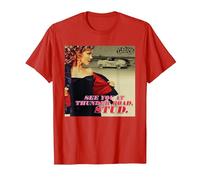 Grease se voit à Thunder Road, Stud Sandy T-Shirt, Homme, Rouge, L