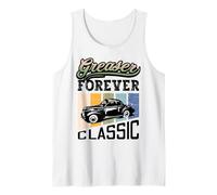 Greaser Forever Classic Sock Hop 1950s Rockability Vintage Débardeur