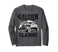 Greaser Forever Classic Sock Hop 1950s Rockability Vintage Manche Longue