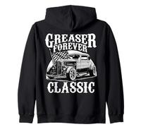 Greaser Forever Classic Sock Hop 1950s Rockability Vintage Sweat à Capuche