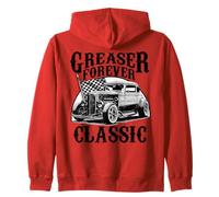Greaser Forever Classic Sock Hop 1950s Rockability Vintage Sweat à Capuche