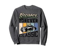 Greaser Forever Classic Sock Hop 1950s Rockability Vintage Sweatshirt