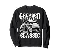 Greaser Forever Classic Sock Hop 1950s Rockability Vintage Sweatshirt