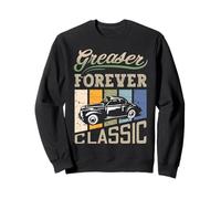 Greaser Forever Classic Sock Hop 1950s Rockability Vintage Sweatshirt