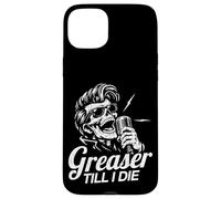 Greaser Till I Die Horror Rockabilly Squelette Alt Rock Coque pour iPhone 15 Plus