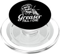 Greaser Till I Die Horror Rockabilly Squelette Alt Rock PopSockets PopGrip pour MagSafe