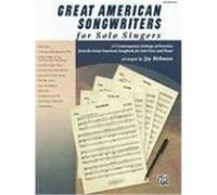 Great American Songwriters for Solo Singers Alfred Publishing Staff (Auteur)