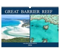 Great Barrier Reef und die Whitsundays (Wandkalender 2026 DIN A3 quer), CALVENDO Monatskalender: Traumstrände und das bekannteste Riff der Welt in einem Kalender