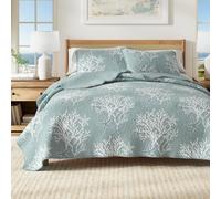 Great Bay Home Fenwick Collection Parure de lit 3 pièces avec Housse de Couette et taies d'oreiller Motif Plage côtière