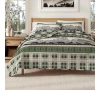 Great Bay Home Parure de lit 3 pièces réversible Rustique avec 2 taies d'oreiller pour Toutes Les Saisons (très Grand lit, ruisseau salé)