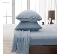 Great Bay Home Parure de lit en Velours Extra Doux et pelucheuse en Micro Polaire - Draps de Luxe en micropeluche Qui ne boulochent Pas, Poche Profonde - Collection somptueuse en Velours Sherpa (lit