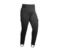 GREAT BIKERS GEAR - Legging de moto pour femme avec protection CE amovible, Noir , M Taille courte