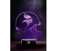 Great Branding Minnesota Vikings NFL Lampe LED Logo Lumière Mode de commutation avec 6 couleurs différentes