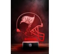 Great Branding Tampa Bay Buccanneers NFL Lampe LED Logo Casque Mode de changement avec 6 couleurs différentes