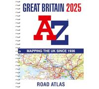 Great Britain A-Z Road Atlas 2025 (A4 Spiral)