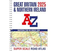 Great Britain A-Z Super Scale Road Atlas 2025 (A3 Spiral)