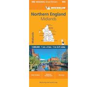 Great Britain / Grande Bretagne: Northern England Midlands Motoring and Tourist Map / Angleterre Nord Midlands Carte routiere et touristique
