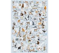 Great British Jigsaws Emma Joustra Puzzle 'Cats AZ' 1000 pièces