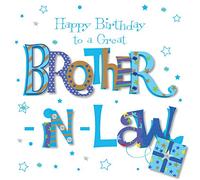 Great Brother-In-Law Happy Birthday Greeting Card By Talking Pictures Cards