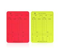 Great Call Athletics | Soccer Pro Reusable Write-on Game Card | Set of Yellow & Red | Erasable Match Data Record Fits Pocket NFHS