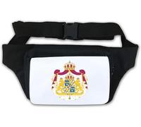 Great Coat of Arms of Sweden Sac banane Blanc