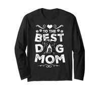 Great Dane Best Dog Mom Dogs Lovers Funny Mothers Day Manche Longue