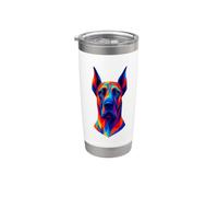 Great-Dane-Dog Pop-Art Race de chien Chiens Gobelet isotherme en acier inoxydable double paroi
