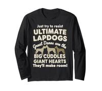 Great Dane Ultimate Lapdog Big Cuddles Cœurs géants Manche Longue