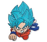 Great Eastern Entertainment Dragon Ball Super SSGSS Écusson Goku 8,9 cm sous licence officielle