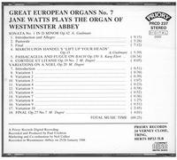 Great European Organs - Volume. 7