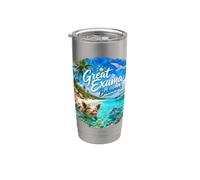 Great Exuma Bahamas Îles Caraïbes Ocean Cruise Gobelet isotherme en acier inoxydable double paroi