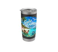 Great Exuma Bahamas Îles Caraïbes Ocean Cruise Gobelet isotherme en acier inoxydable double paroi
