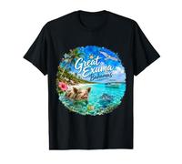Great Exuma Bahamas Îles Caraïbes Ocean Cruise T-Shirt Graphique avec Valeur