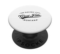 Great Falls Montana MT The Electric City pour Homme et Femme. PopSockets PopGrip Adhésif