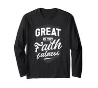 Great Is Thy Faithfulness Citation de la Bible sur le culte chrétien Manche Longue