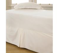 Great Knot 100% Coton égyptien 200 Nombre de Fil Drap cantonnière (Simple 91 x 191 + 25 cm Goutte Profonde + 40 cm, D'Ivoire)