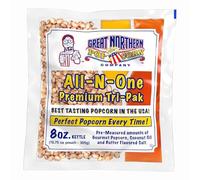 Great Northern Popcorn Company Lot de 3 pièces tout-en-un de haute qualité, cinéma 304,8 g pour popper commercial de 226,8 g, 12 pièces par boîte
