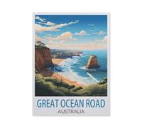 Great Ocean Road, Australie，for Children 1000 Pieces Papier Puzzle Jigsaws, DIY Casual Puzzles Toys, for Adults and Teenagers Unique Gifts Toys（50x70cm）-HD79