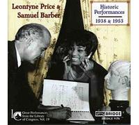 Great Performances From The Library Of Congress, Volume 19 : Airs De Poulenc, Barber, Sauguet, Fauré, Folk Songs, Lieder De Schumann, Bach, Mendelssohn, Brahms Et Schubert
