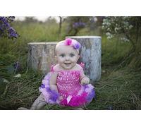 Great Pretenders 46912 Baby Rainbow Skirt/Headband, Taille US 0 - 12 M, Chapeaux, Masques et Accessoires de fête, Multicolore