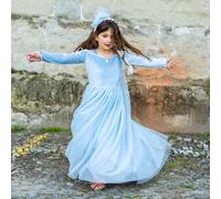 Great pretenders déguisement enfant robe de princesse reine de glace en velours bleu 5/6A
