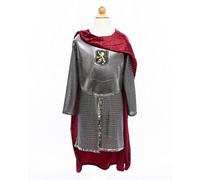Great Pretenders Tunique de Chevalier avec Cape, Argent, Taille US 7-8