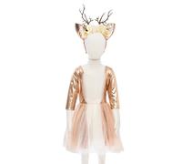 Great Pretenders - Woodland Deer Dress w/HB Size US 5-6 bonnets, masques et accessoires de fête, multicolore, unique (31655)